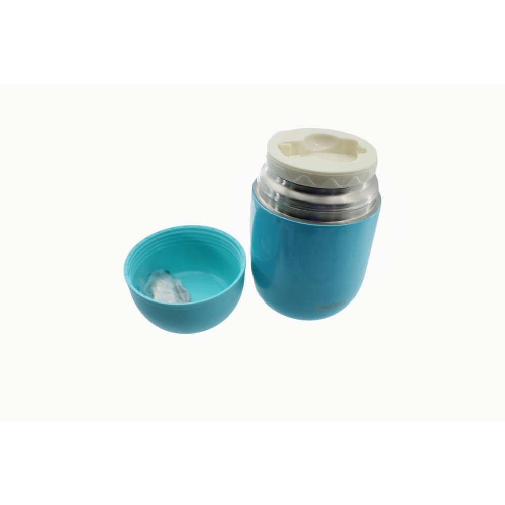 DoCool‎ Blue Insulated Food Jar Stainless Steel Vacuum Container